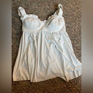 White Michael Kors swim top